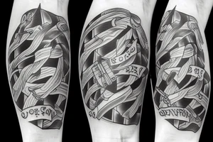 two sons family tattoo idea
