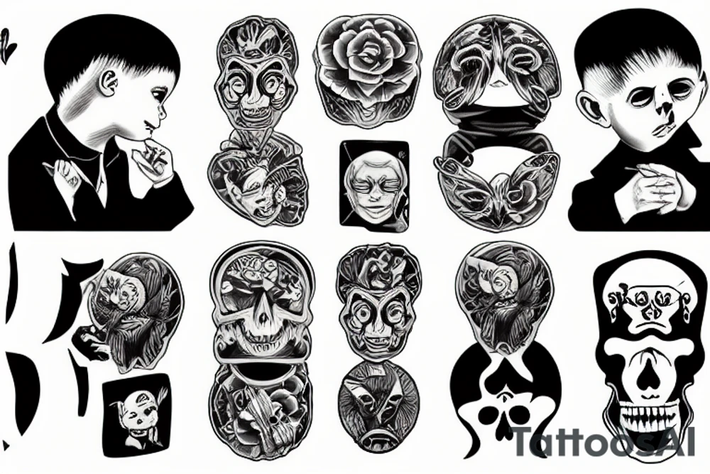 two sons family tattoo idea