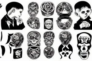 two sons family tattoo idea