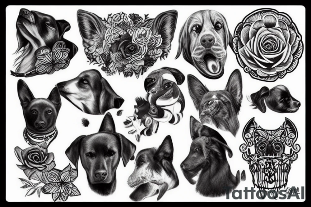 Black Dog tattoo idea