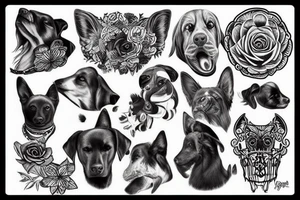 Black Dog tattoo idea