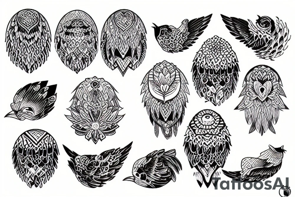 Coole Eule tattoo idea