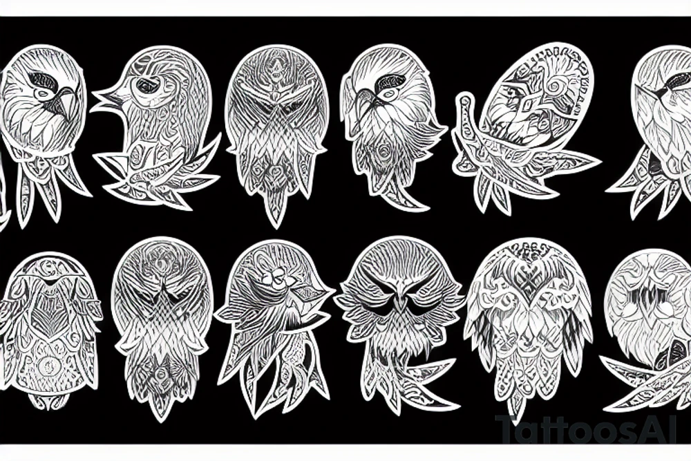Coole Eule tattoo idea