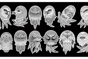 Coole Eule tattoo idea