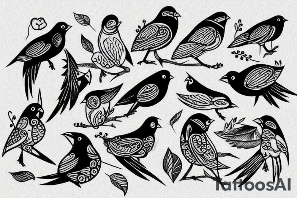 Cool birdt tattoo idea