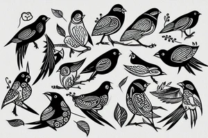 Cool birdt tattoo idea