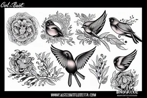 Cool birdt tattoo idea