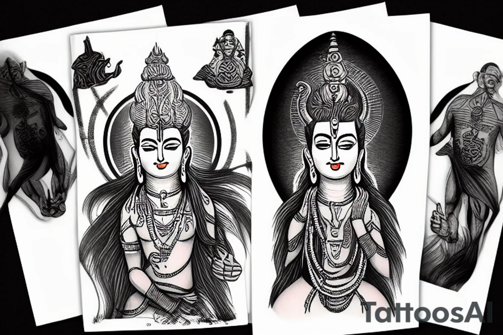 Mahadev supergod tattoo idea