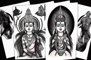 Mahadev supergod tattoo idea