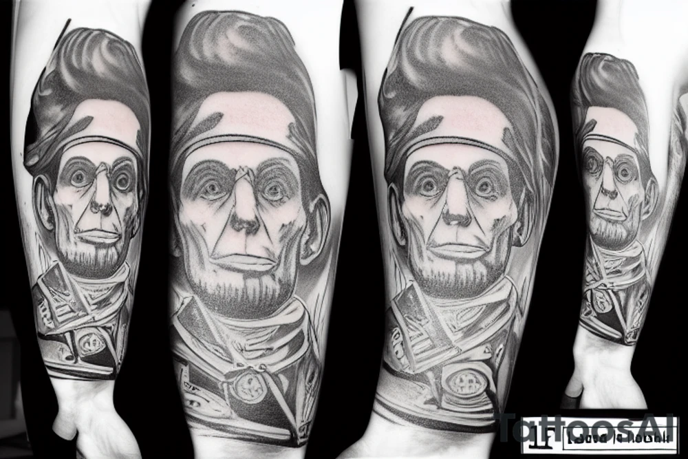 old white lincoln car 55; sailor tattoo; high top sneaker tattoo idea