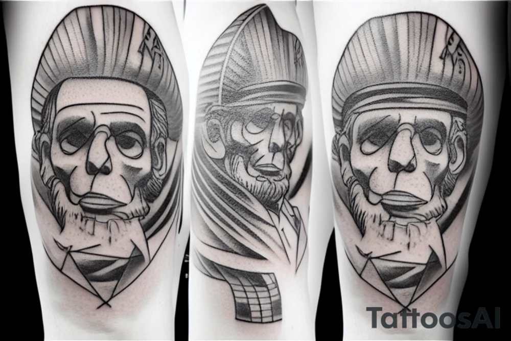 old white lincoln car 55; sailor tattoo; high top sneaker tattoo idea