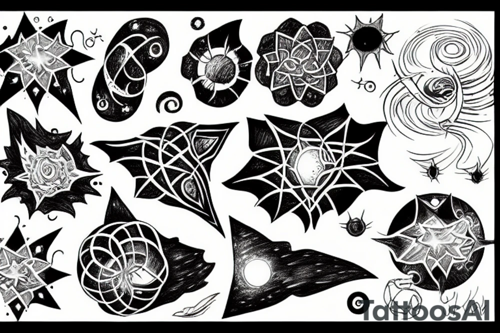 Supernova and earth tattoo idea
