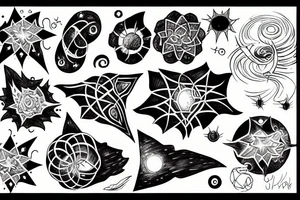 Supernova and earth tattoo idea