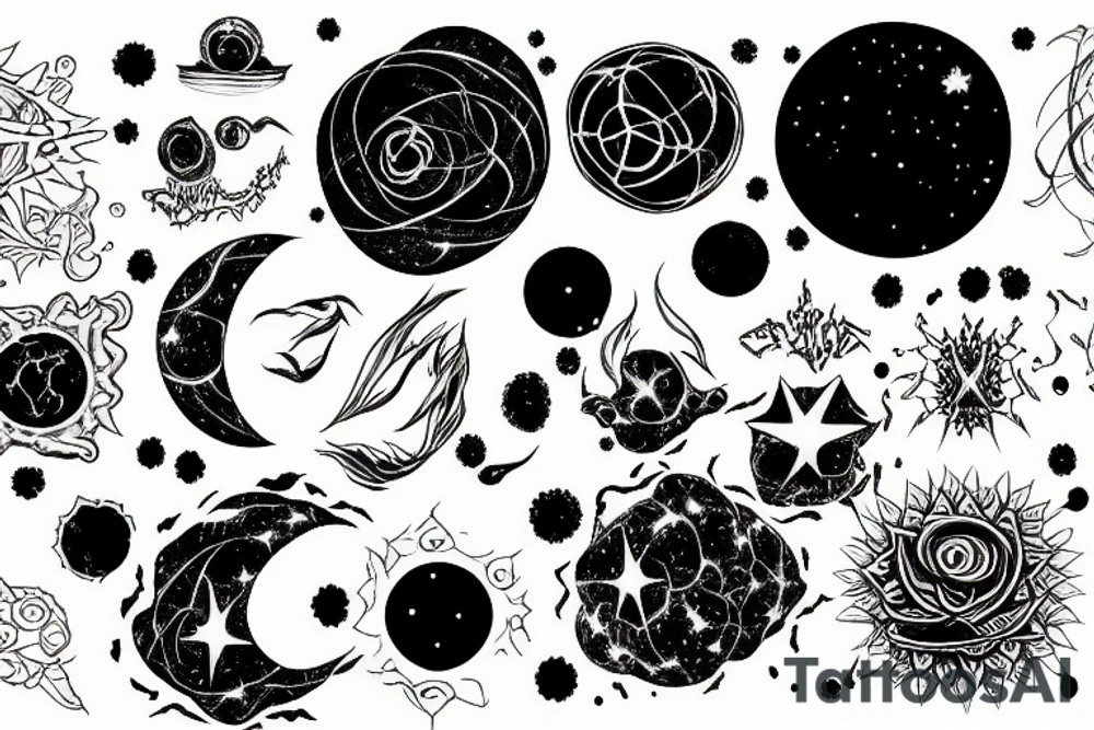 Supernova and earth tattoo idea