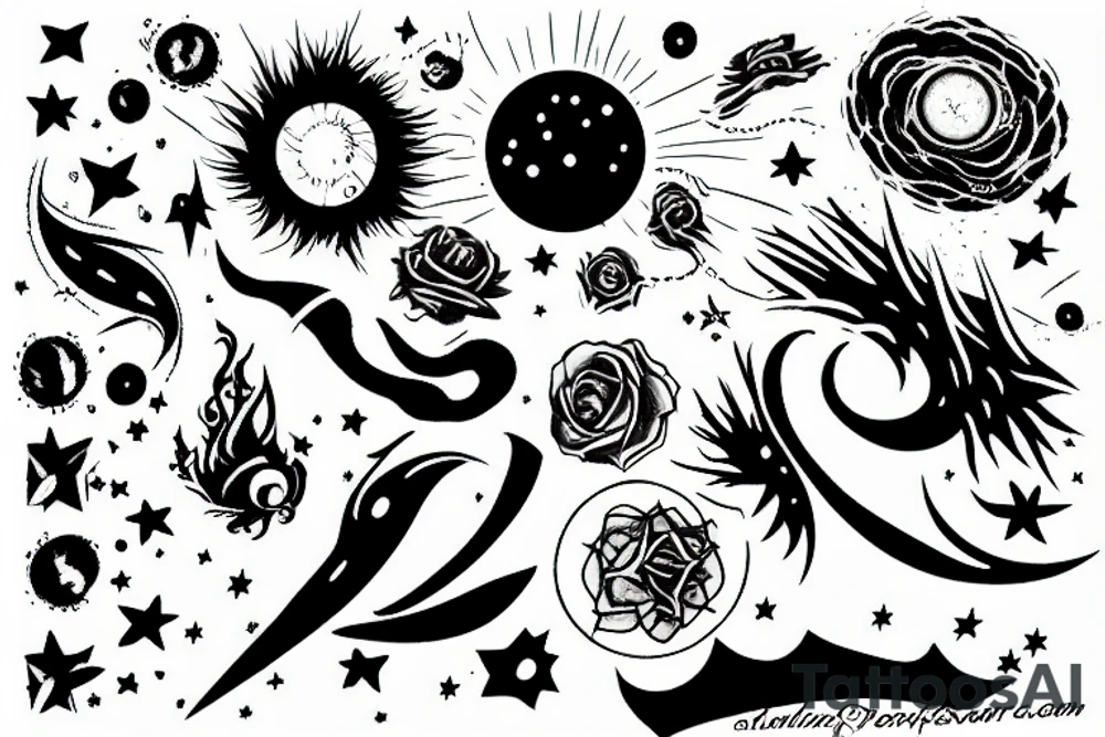 Supernova tattoo idea