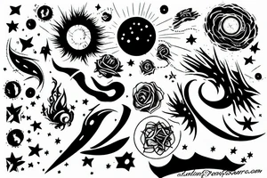Supernova tattoo idea