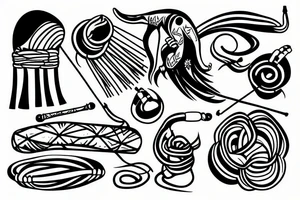 capoeira berimbau tattoo idea