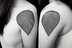 A heartbeat displayed as a line tattoo idea