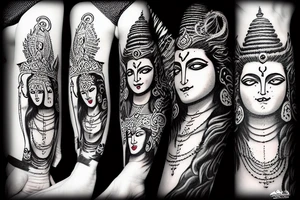 Angry lord shiva tattoo idea