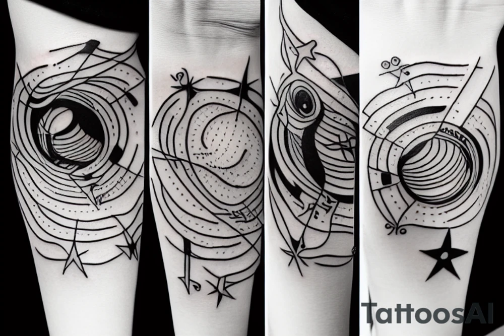 black hole tattoo idea