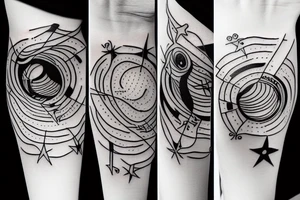 black hole tattoo idea
