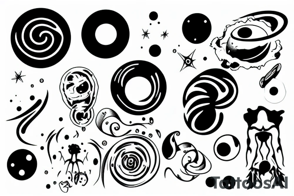black hole tattoo idea