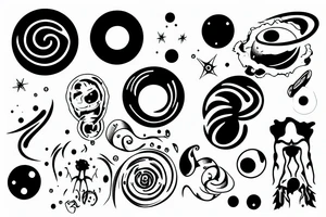 black hole tattoo idea