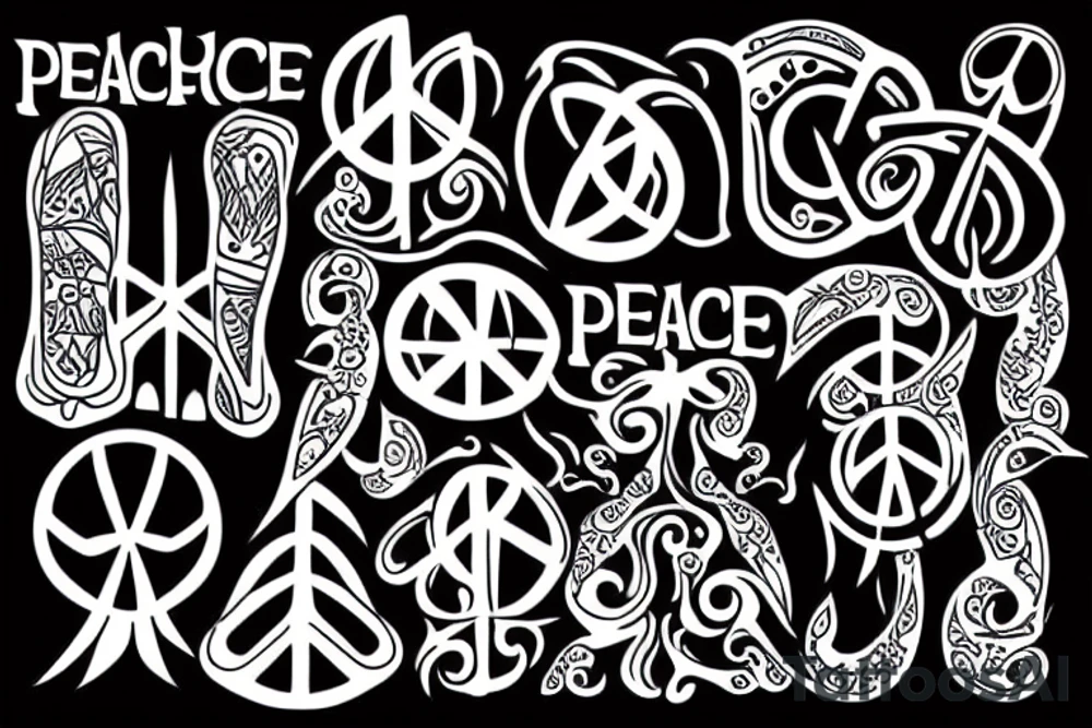 Peace Tattoo tattoo idea