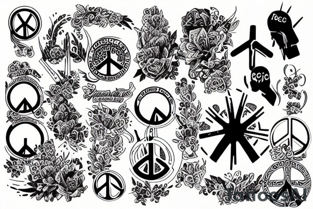 Peace tattoo idea