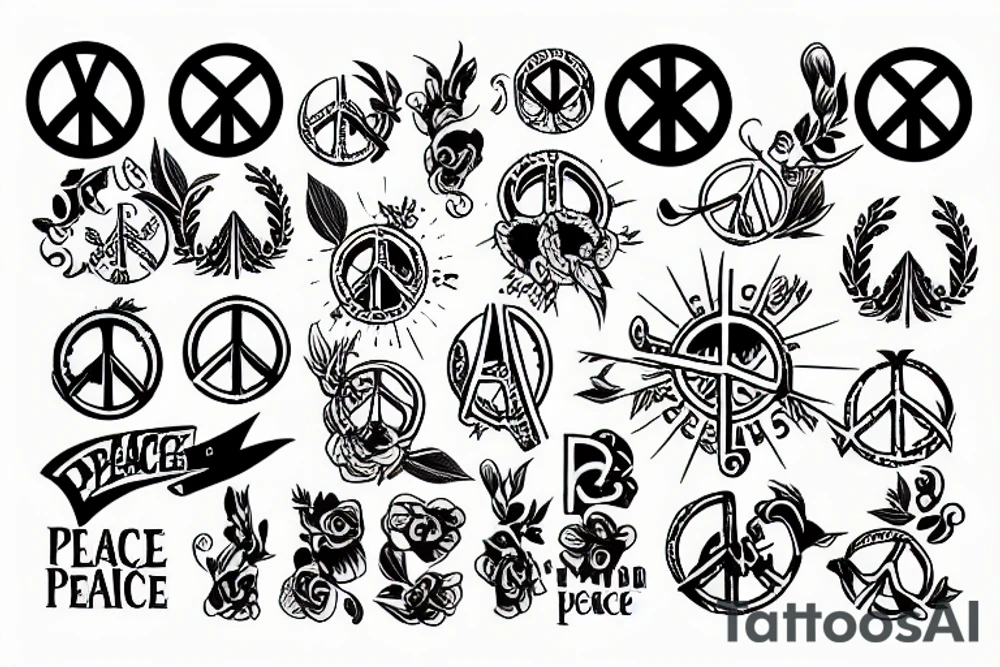 Peace tattoo idea