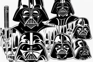 Darth Vader Sith Luke tattoo idea