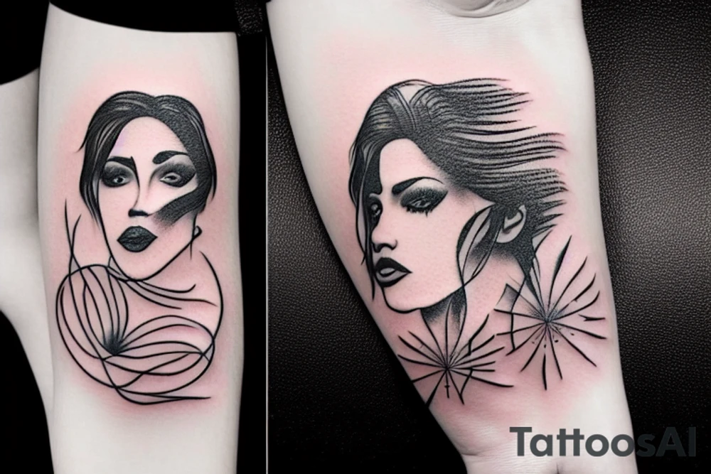 With guitar tattoo idea