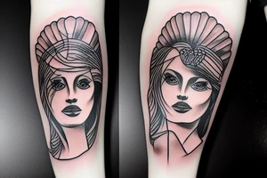 With guitar tattoo idea