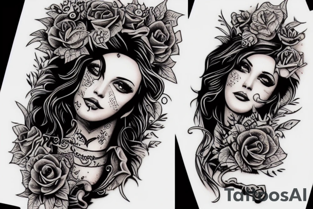 With guitar tattoo idea