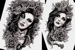 With guitar tattoo idea