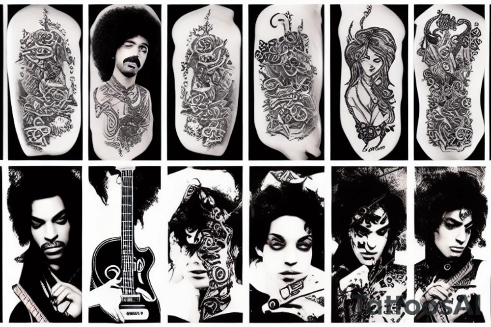 Prince with a guitar tattoo idea