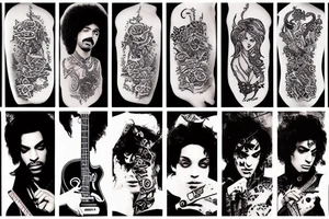 Prince with a guitar tattoo idea