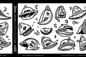 A dancing taco tattoo idea