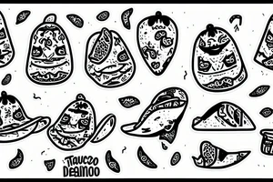 A dancing taco tattoo idea