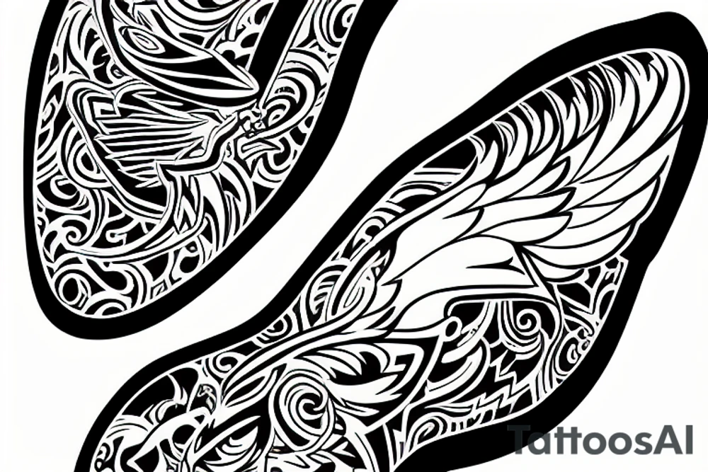 hermes winged running shoe tattoo idea
