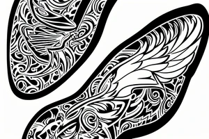 hermes winged running shoe tattoo idea