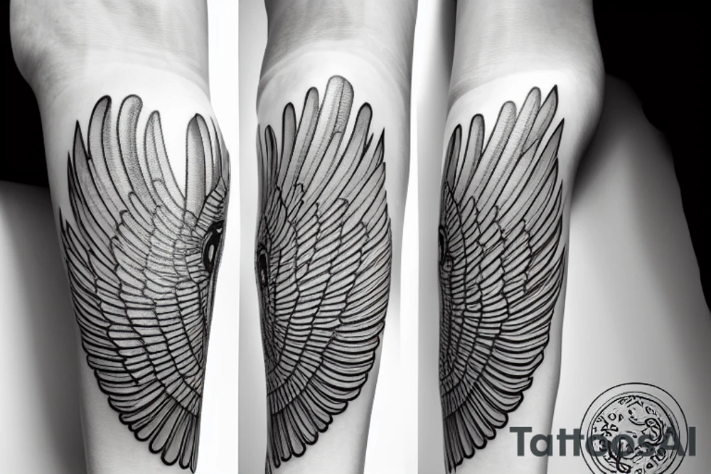 hermes winged running shoe tattoo idea
