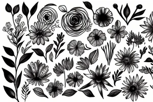 Wildflowers tattoo idea