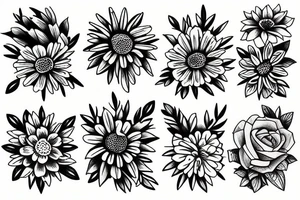 Wildflowers tattoo idea