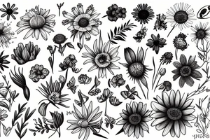 Wildflowers tattoo idea