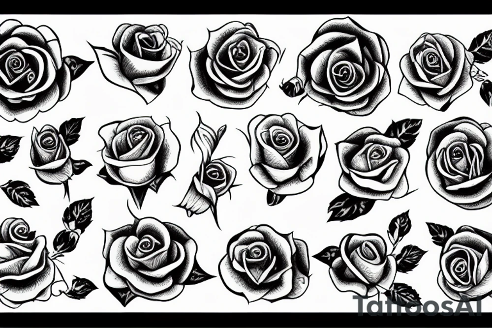 Rabe mit Rose tattoo idea