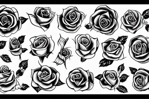 Rabe mit Rose tattoo idea