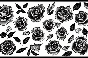 Rabe mit Rose tattoo idea