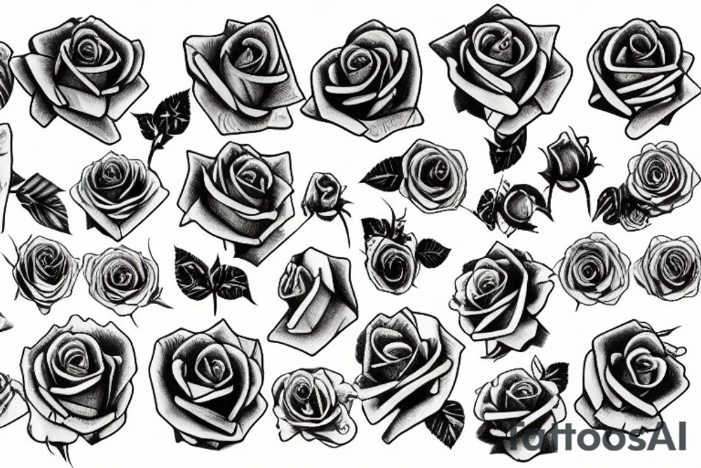 gypsy mummy bones roses tattoo idea