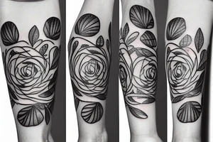 Prickly pear flower tattoo idea